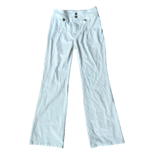 Victor Glemaud White High Rise Wide Leg Flare Jeans Women’s Size 4