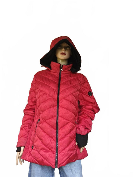 Nautica Red Quilted Puffer Coat Women’s Size XXL