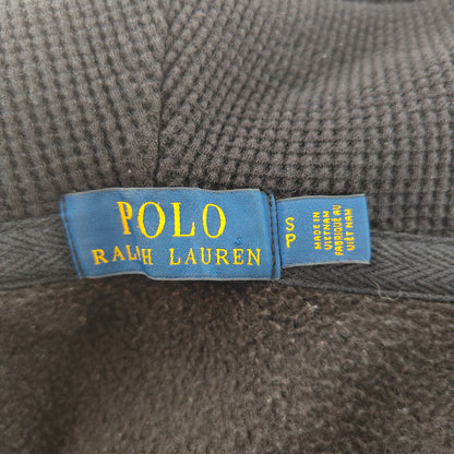 Polo Ralph Lauren black zip hoodie S small red pony logo sweatshirt