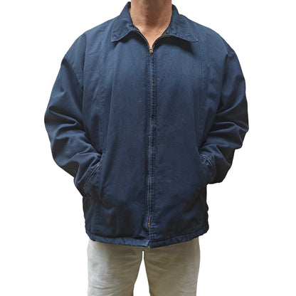 Vintage Red Kap Workwear Jacket XL RG Navy Blue Quilted Lining Made in USA