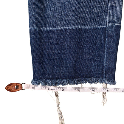 PrettyLittleThing Distressed High Waist Blue Mom Jeans Women’s Size 14