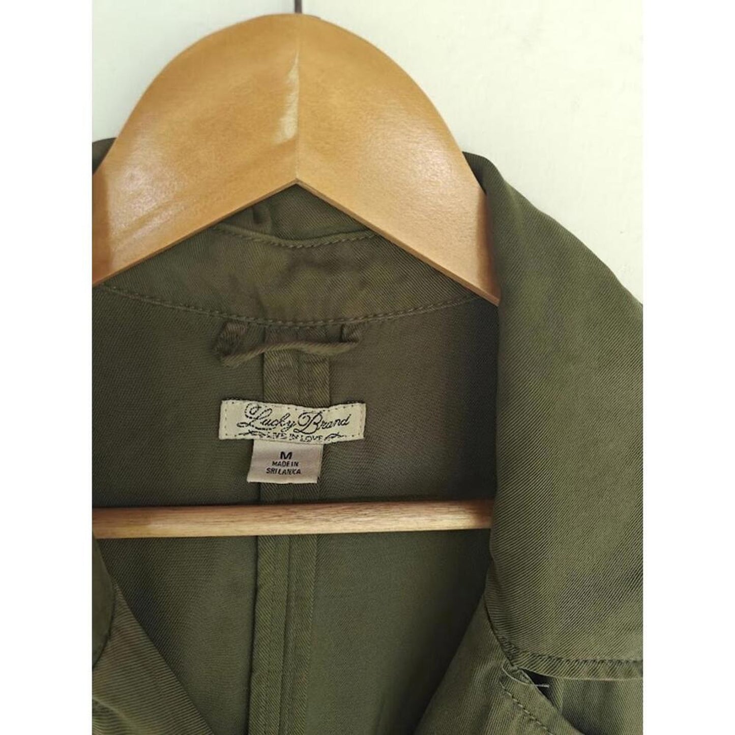 Lucky Brand Lightweight Olive Trench Coat - Size M