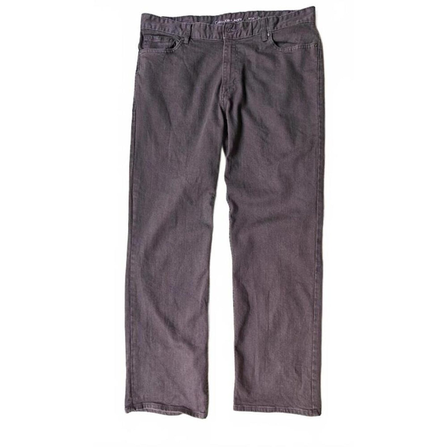 Calvin Klein Men's Straight Leg Gray Jeans - Size 36/30