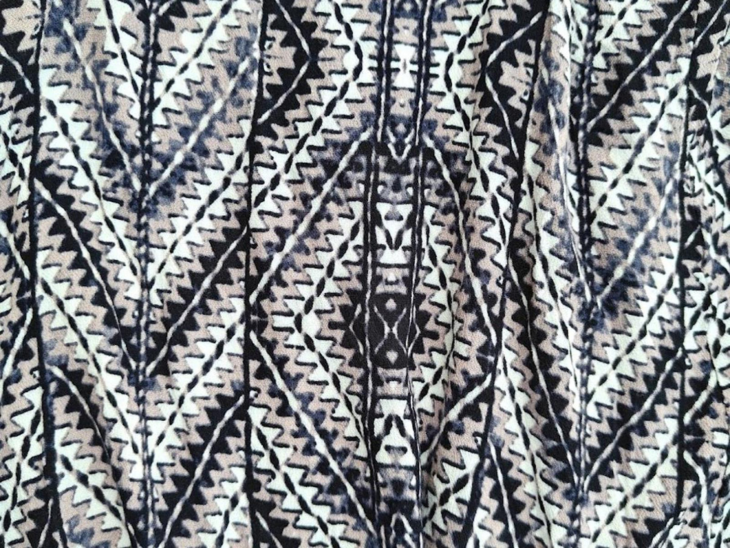 Vestique Slip Dress - Geometric Pattern - Size M