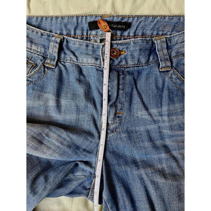 Calvin Klein Straight Leg Mid Rise Jeans - Size 10