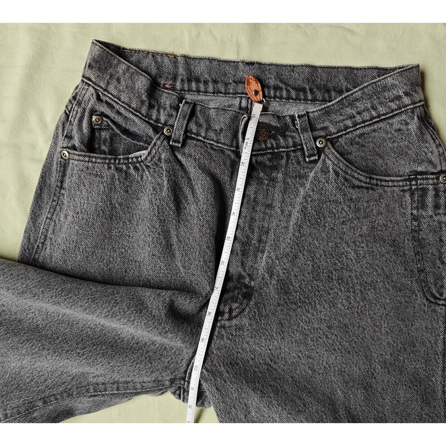Lee Vintage High Rise Tapered Jeans Gray Wash 90s Mom Style Women’s 11