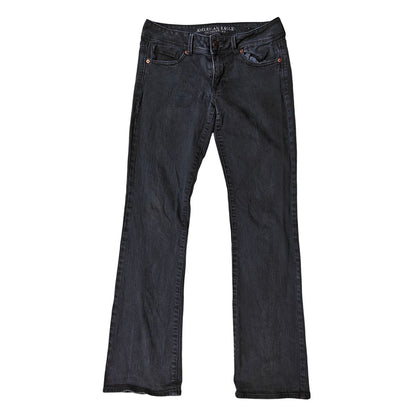 American Eagle Kick Boot Stretch Jeans Women’s Size 10 Long Black Denim Pants