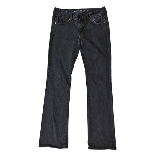 American Eagle Kick Boot Stretch Jeans Women’s Size 10 Long Black Denim Pants