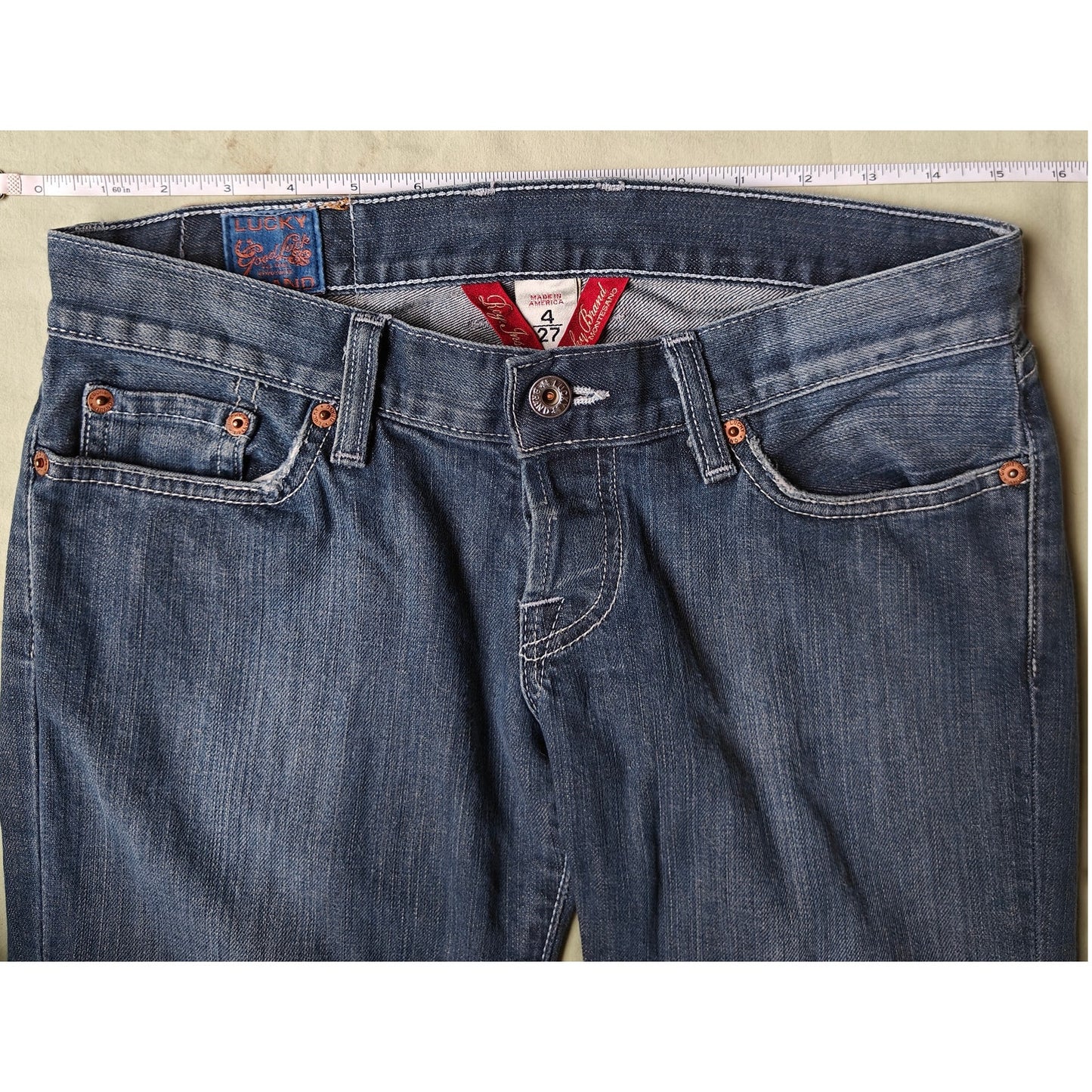 Lucky Brand Sweet Bootcut Jeans Women’s Size 4/27 Made in USA Classic Denim