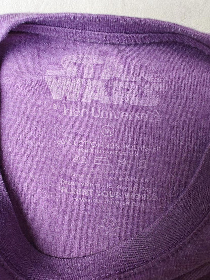 Star Wars Purple Graphic Logo T-Shirt - Size M