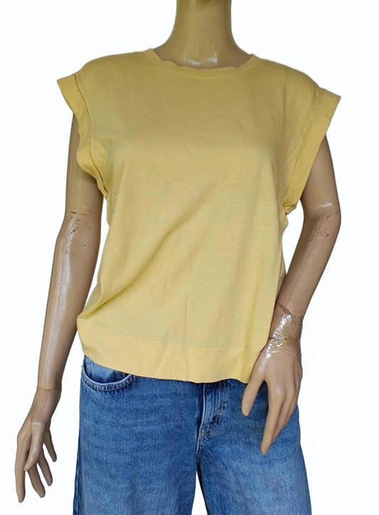 Banana Republic Yellow Dolman Sleeve Tee - Size S