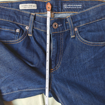 AG Adriano Goldschmied Women’s 28R Tomboy Crop Jeans Dark Wash