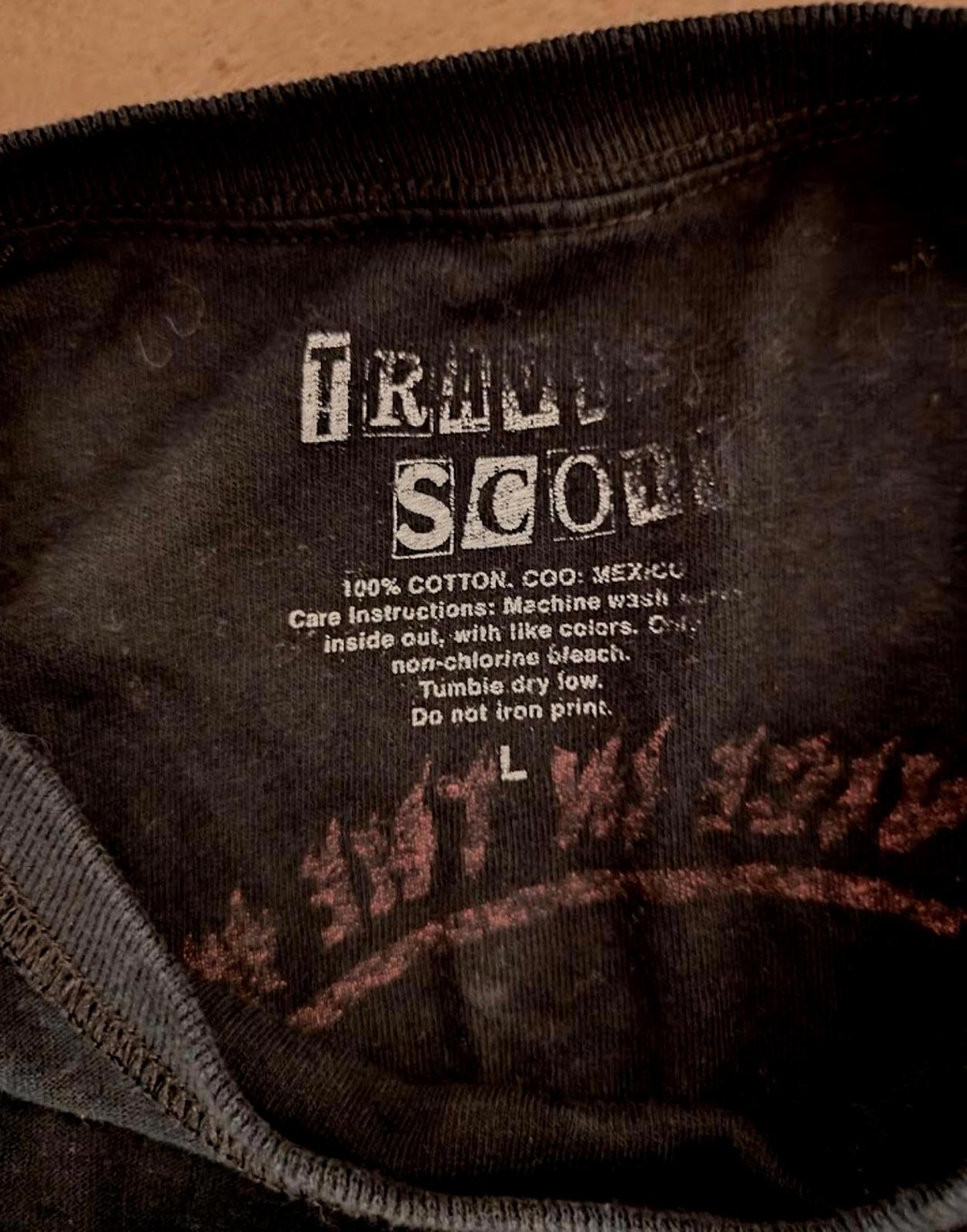 Travis Scott Long Sleeve Tour T-Shirt – Long Beach CA 2016