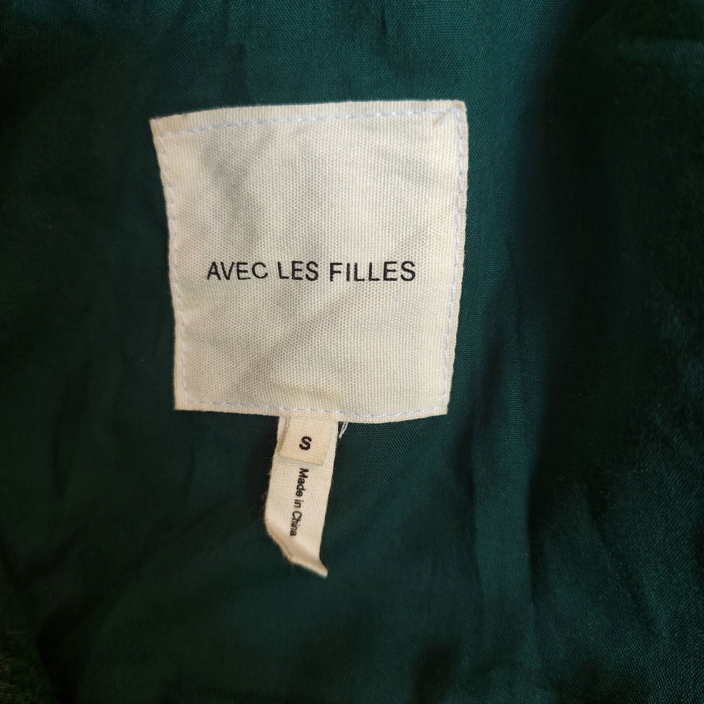 Avec Les Filles Green Plaid Oversized Shacket Coat Jacket Women’s Small