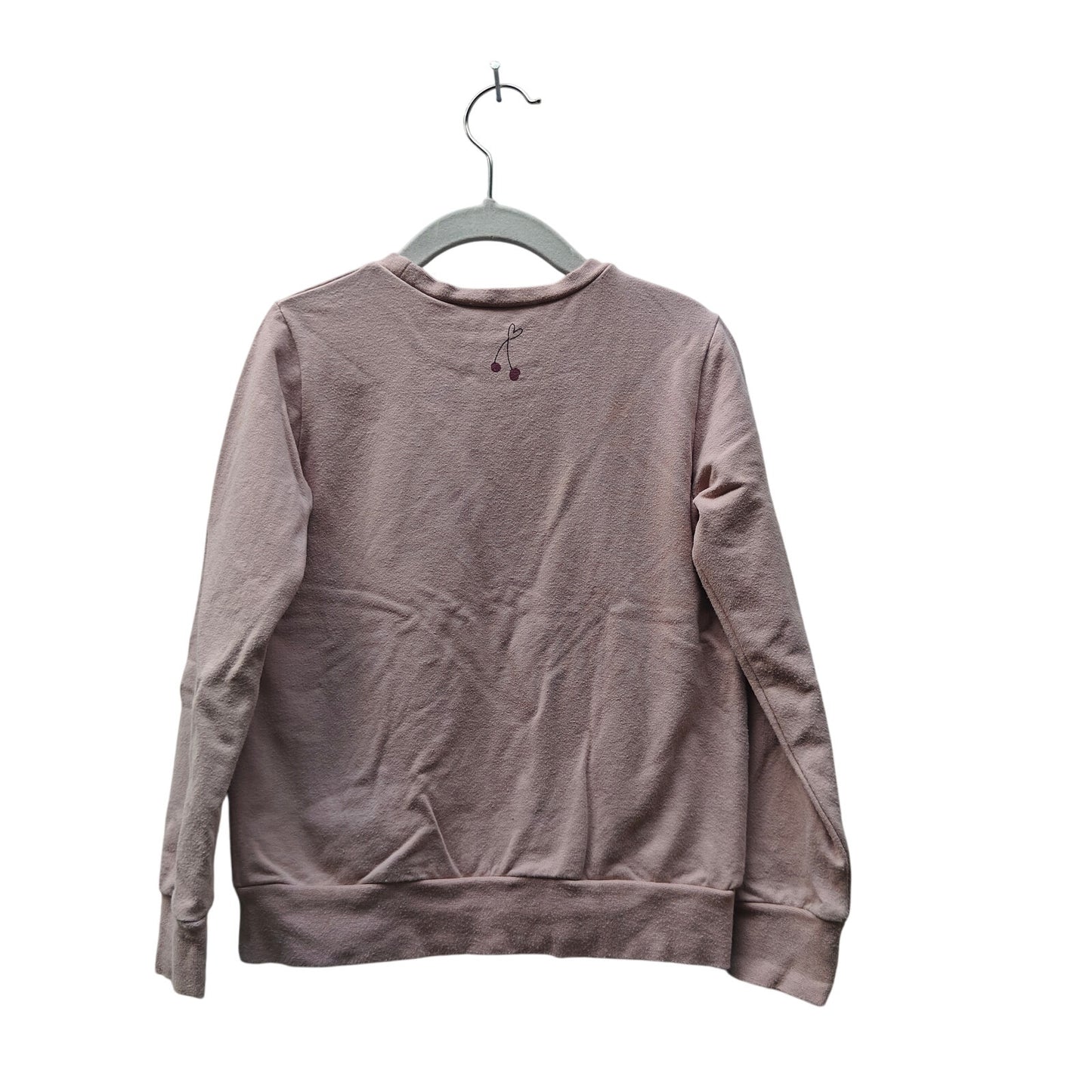 So Loved Kids Sweatshirt Size 6 Mauve Cherry Graphic Cozy Pullover